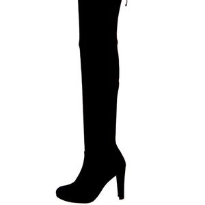 Stuart Weitzman suede over the knee high heel boots